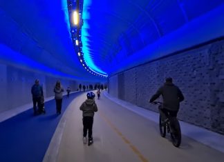 Prihodnost brez avtomobilov: Najdaljši kolesarski predor v Evropi
